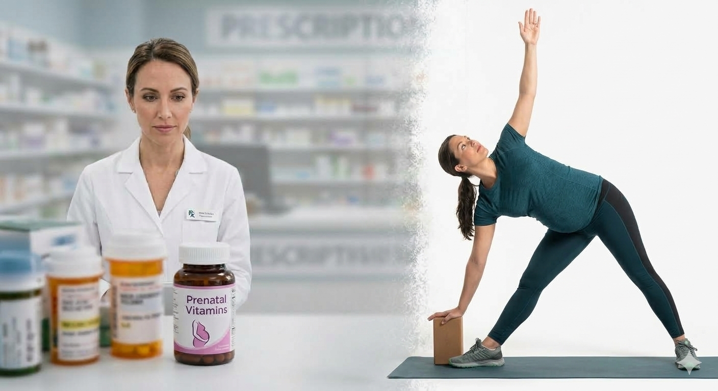 A pharmacist discussing a personalized care plan with a woman